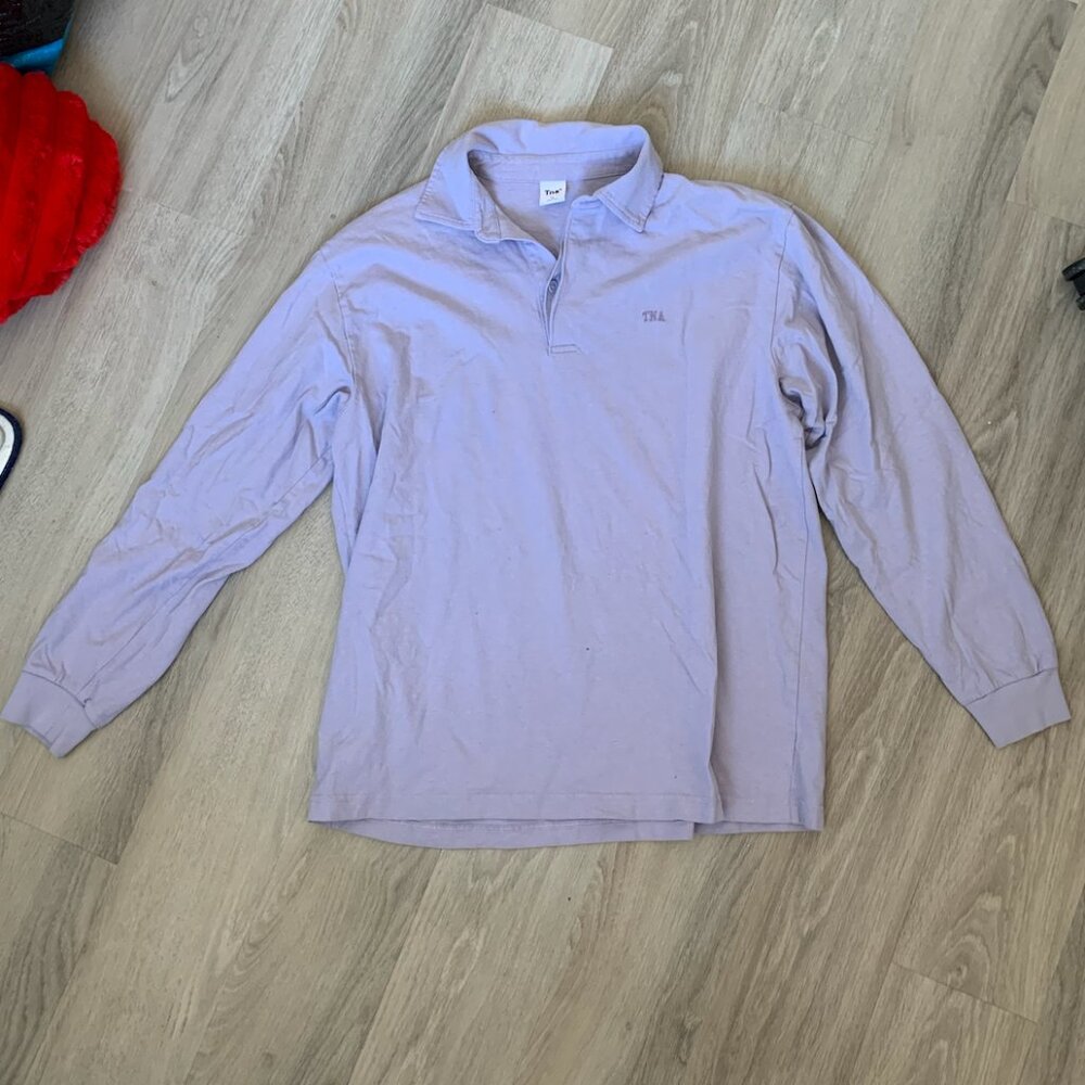 ARITZIA TNA Lomu Polo Longsleeve